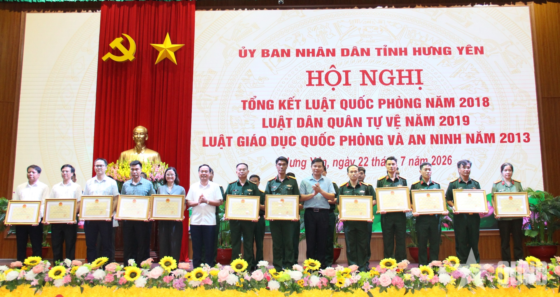 Tỉnh Hưng Yên tổng kết thực hiện Luật Quốc phòng năm 2018